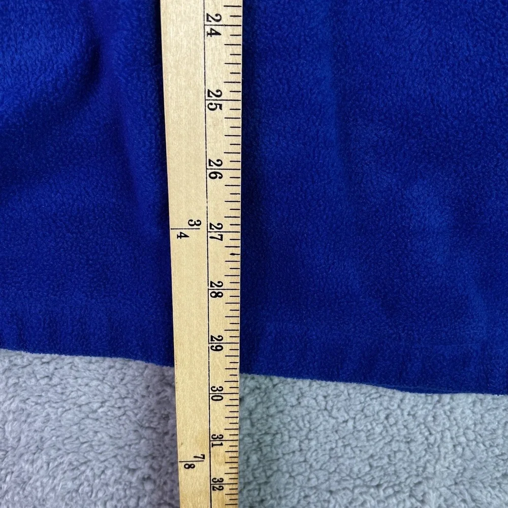 Vintage 90s Y2K Tommy Hilfiger‎ Mens 1/4 Zip Fleece Pullover Blue w/ Red XL